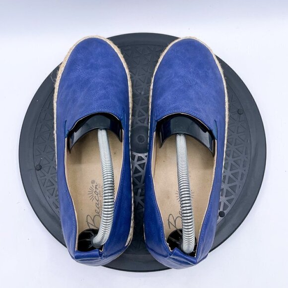 Beacon Womens Terri Faux Leather Slip On Espadrilles shoes size 8.5 - Picture 8 of 9